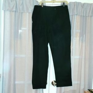 Women's Isaac Mizrahi Size 16 Pull on pant/trouser in Black